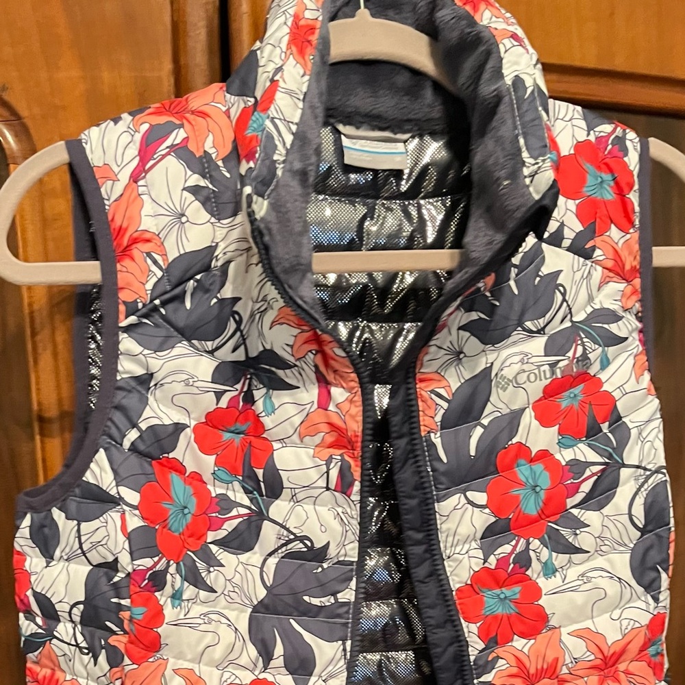 Floral Puffer Vest